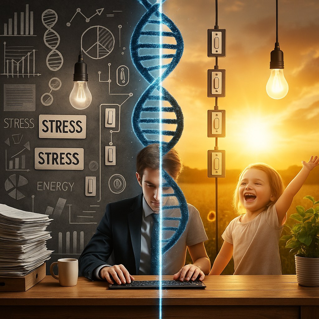 Stress Schalter Gene Fröhlichkeit Kind